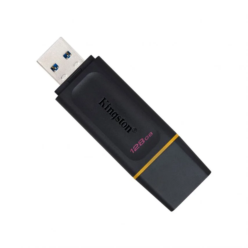 Флеш-пам'ять USB Kingston 128Гб пластик чорний/жовтий USB 3.2