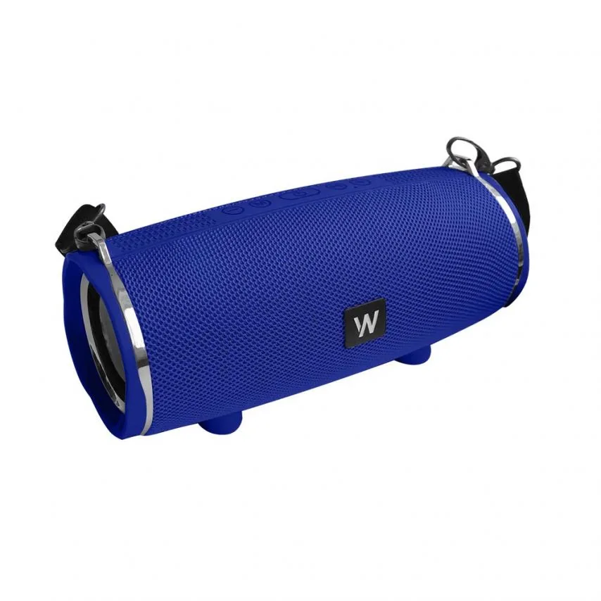 Портативная колонка WALKER Bluetooth 7Вт 66мм 2400мАч синяя