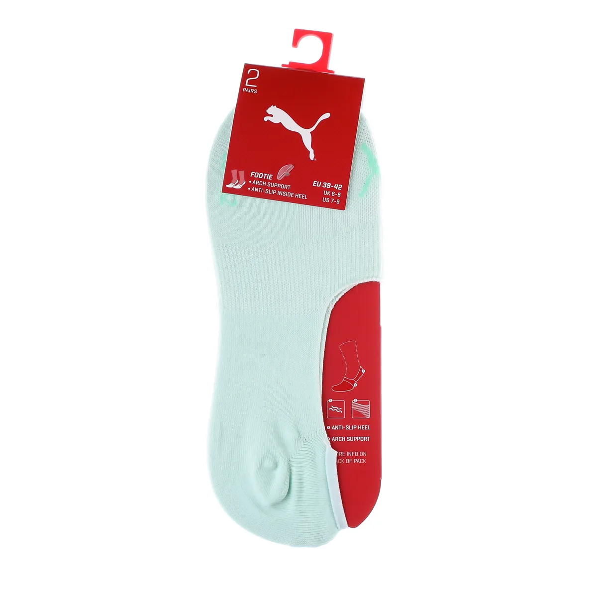 Шкарпетки Puma 76% бавовна 39-42 фіолетовий м'ятний 2 пари