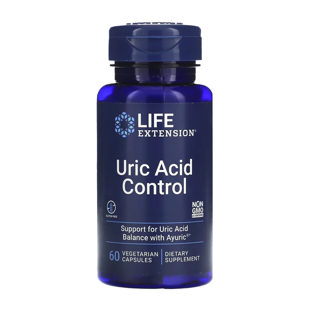 Uric Acid Control Life Extension вегетарианские капсулы 60 шт без глютена без ГМО