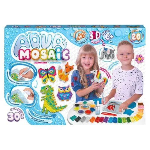 Набір для творчості Danko toys Aqua Mosaic 3D малюнки для дітей від 6 років