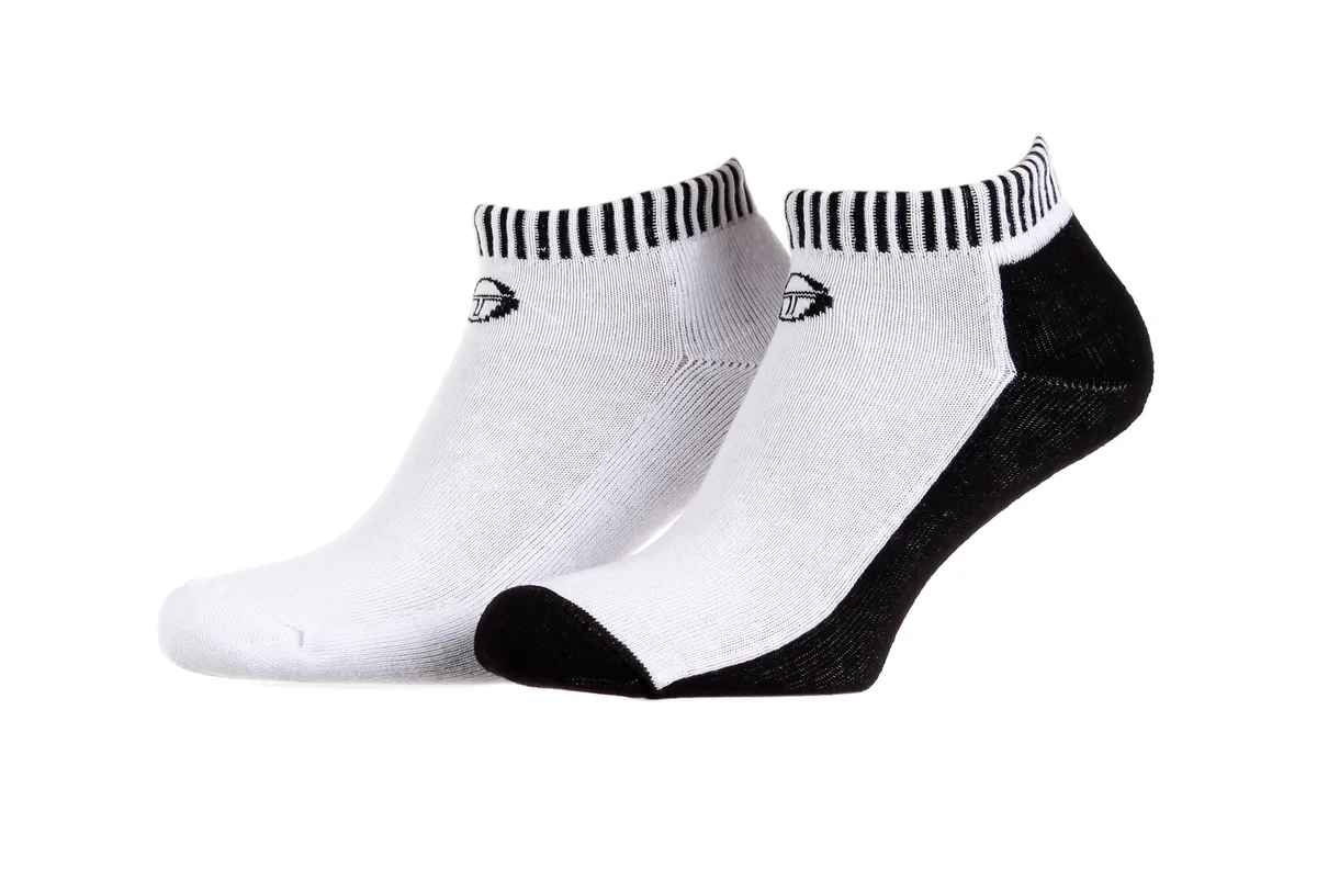 Шкарпетки Sergio Tacchini бавовна 36-40 чорний білий 3-pack
