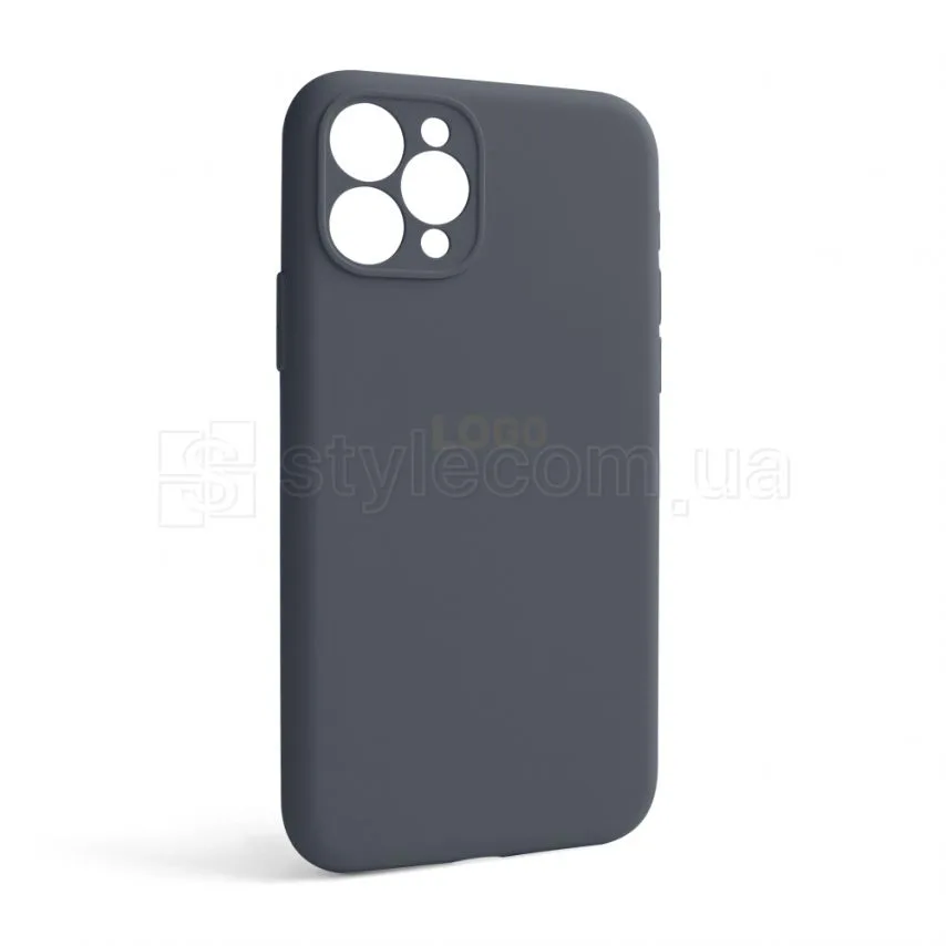 Чохол силіконовий для Apple iPhone 11 Pro  сірий закритий низ закрита камера