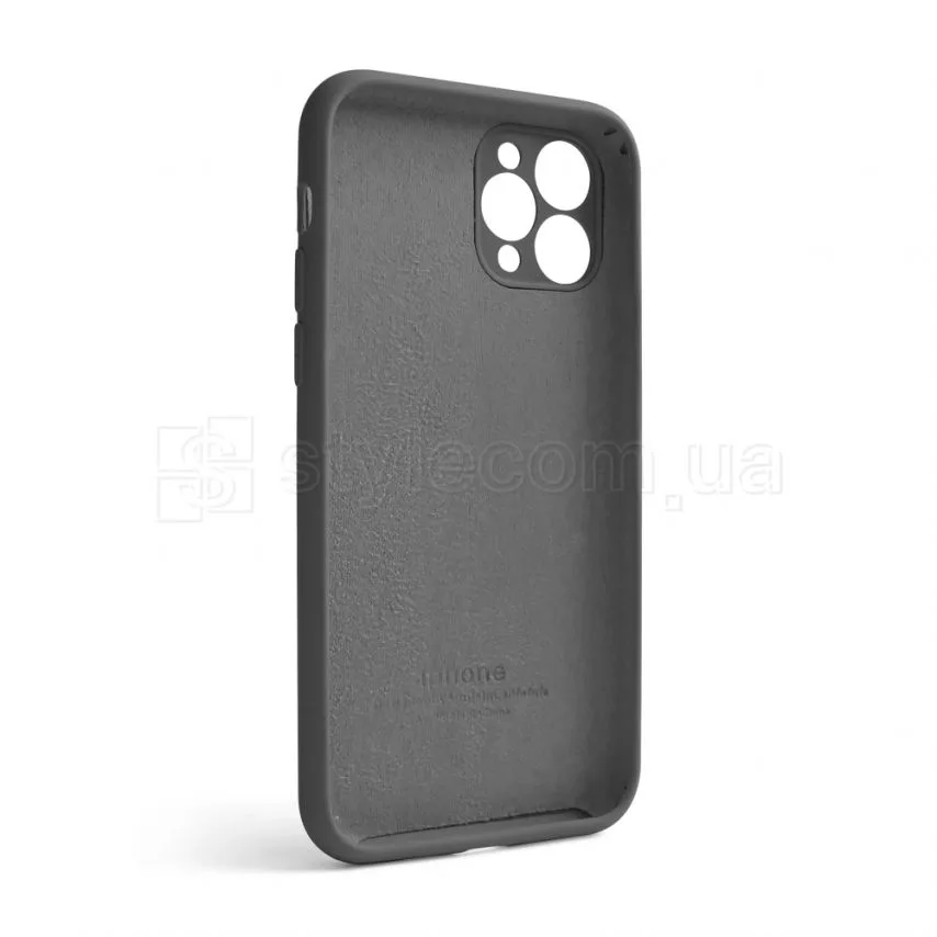 Чохол силіконовий для Apple iPhone 11 Pro  сірий закритий низ закрита камера