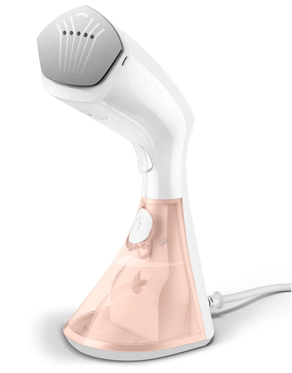 Портативний відпарювач Philips 8000 Series, 1600Вт, 230мл, постійна подача пари - 32гр, керамічна підошва, білий.