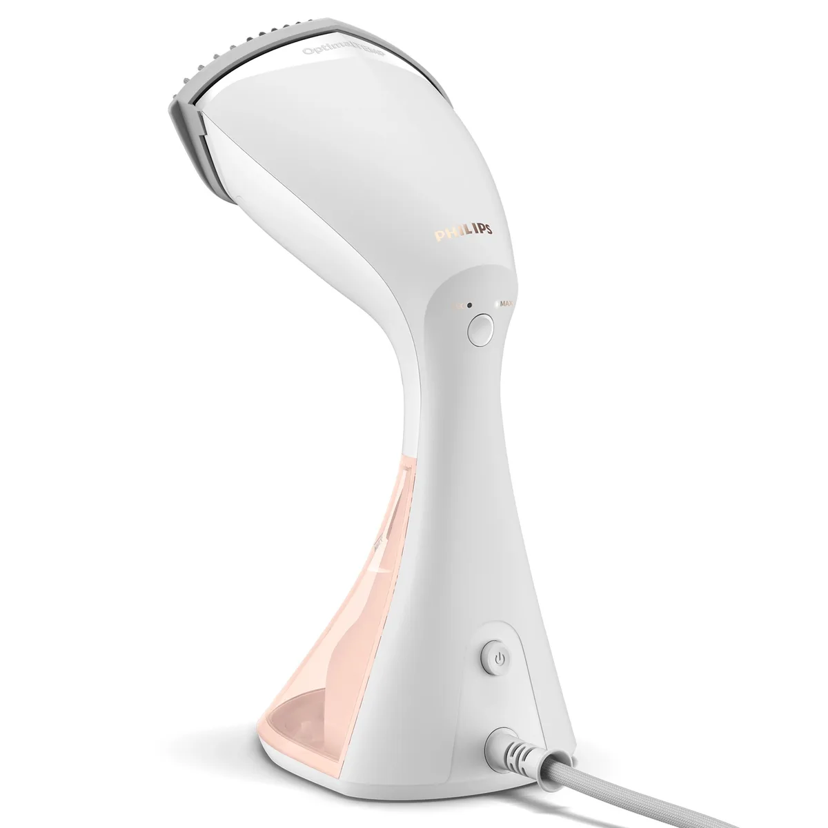 Портативний відпарювач Philips 8000 Series, 1600Вт, 230мл, постійна подача пари - 32гр, керамічна підошва, білий.