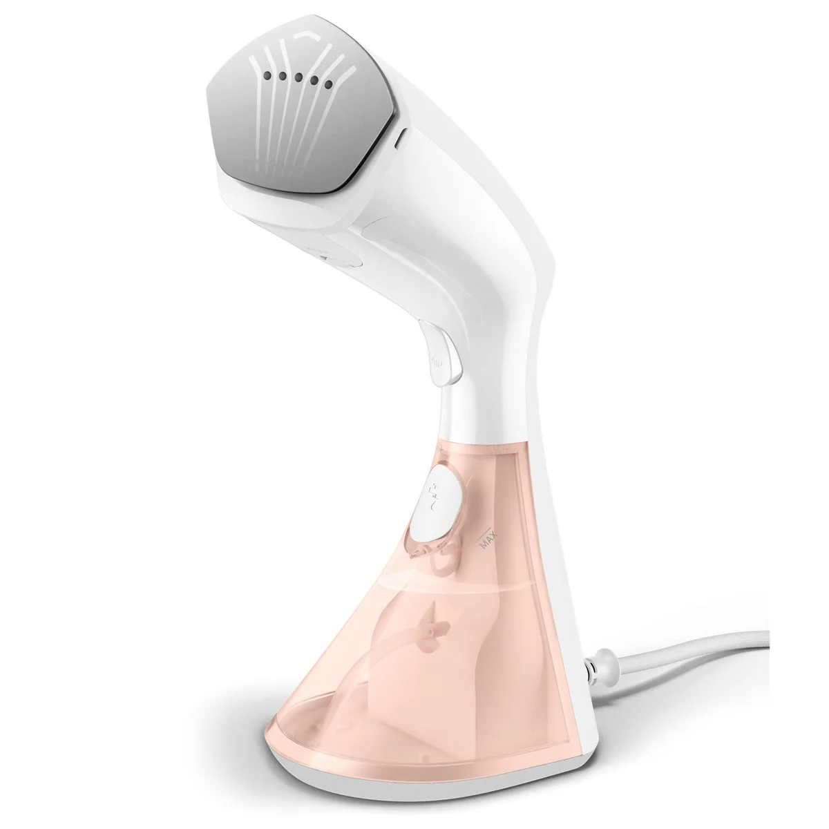Портативний відпарювач Philips 8000 Series, 1600Вт, 230мл, постійна подача пари - 32гр, керамічна підошва, білий.