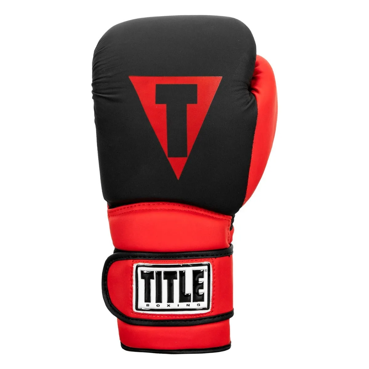 Боксерські рукавиці TITLE Boxing штучна шкіра XL 16oz чорні червоні