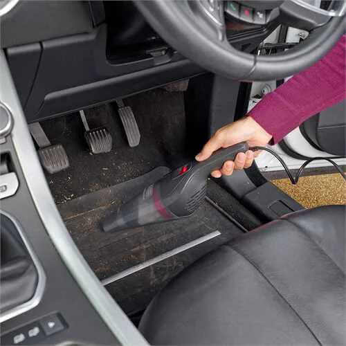 Автомобільний пилосос Black & Decker Сухий контейнер 0,37 л сірий