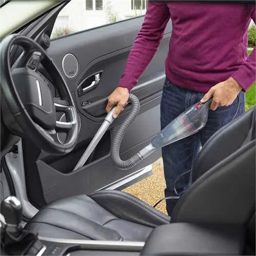 Автомобільний пилосос Black & Decker Сухий контейнер 0,37 л сірий