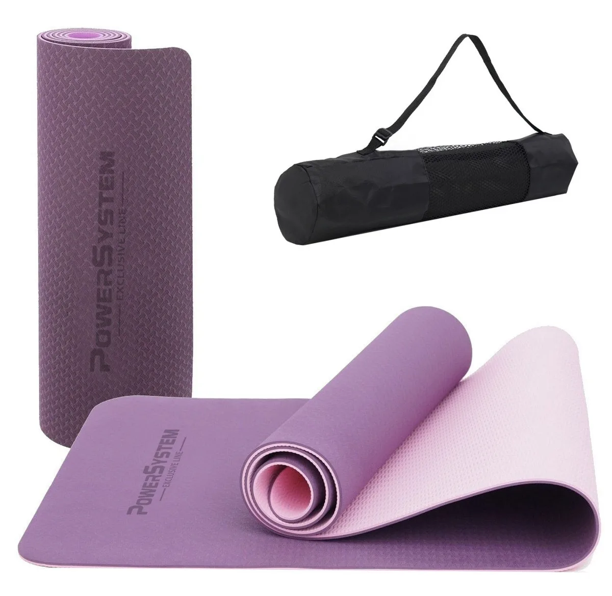 Килимок для йоги Active Point ТПЕ 183х61 см Фіолетовий