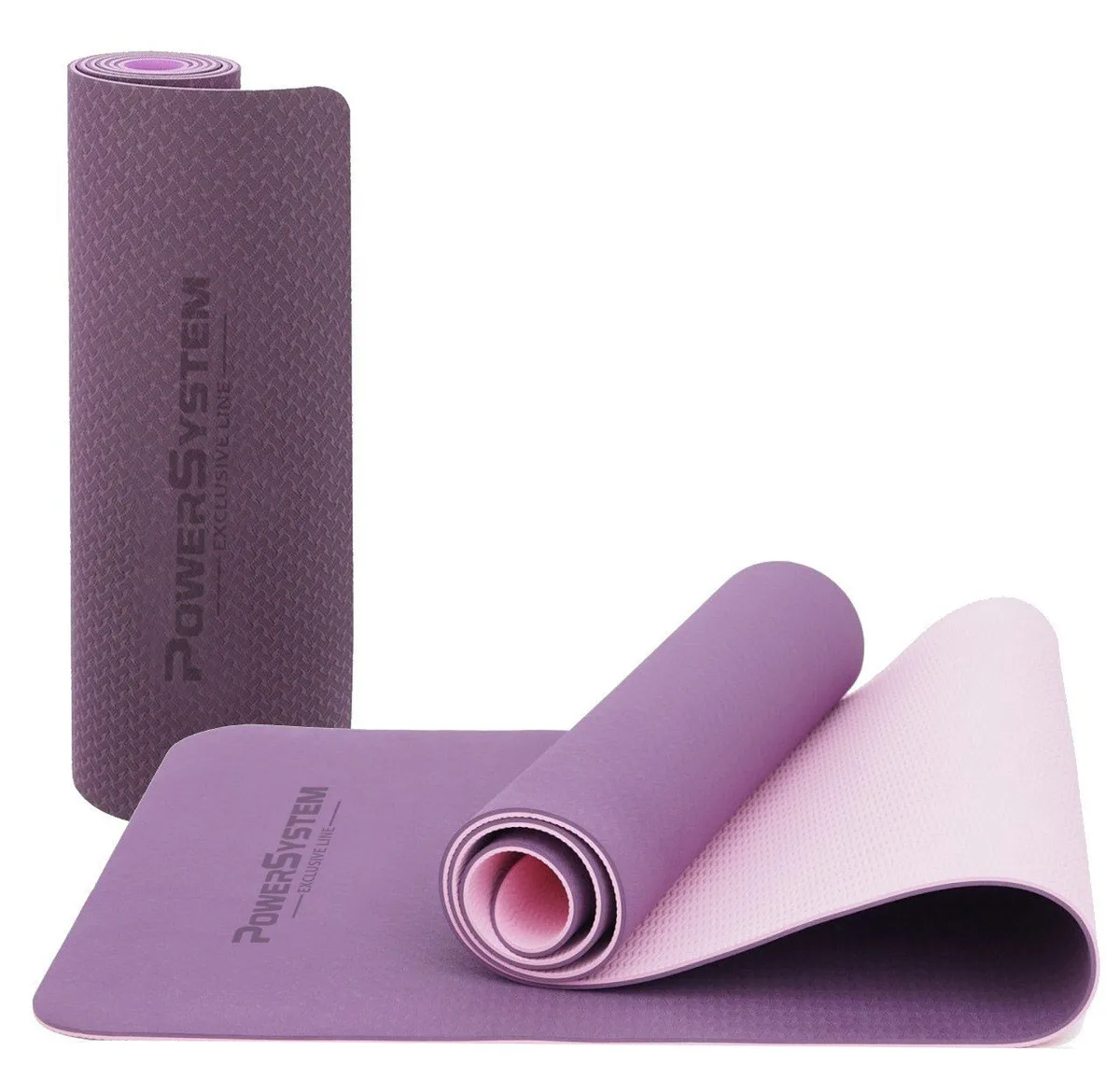 Килимок для йоги Active Point ТПЕ 183х61 см Фіолетовий