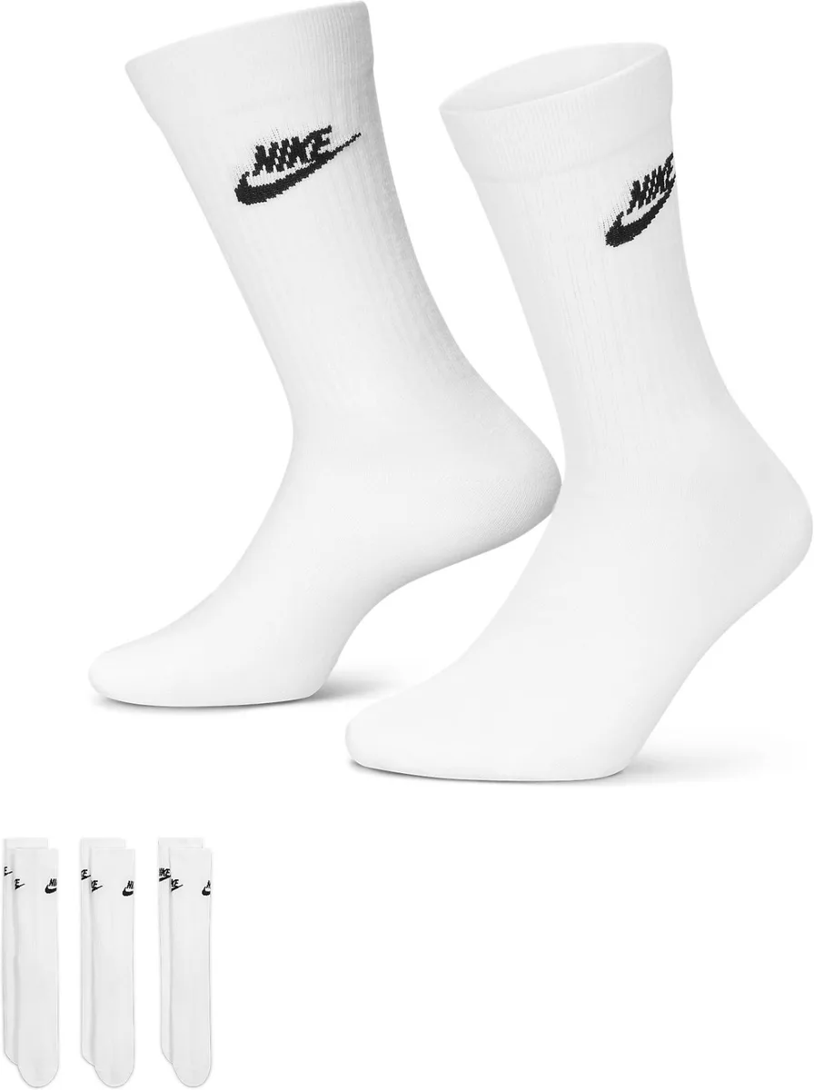 Шкарпетки Nike поліестер 42-46 білий 3 пари