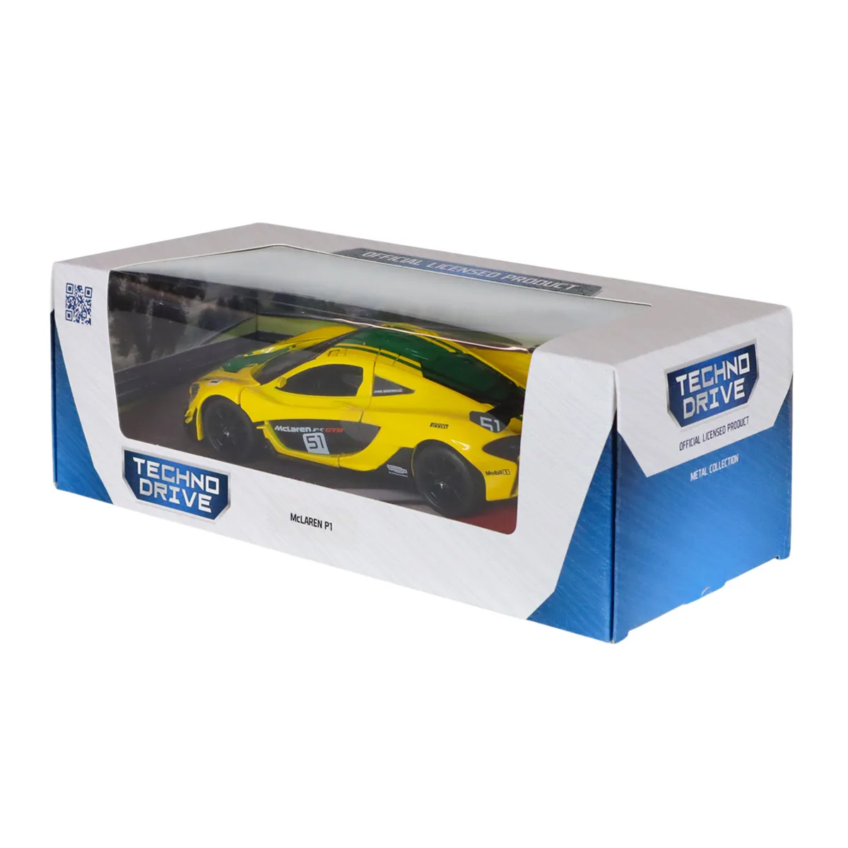 Автомодель TechnoDrive метал 1:24 жовта