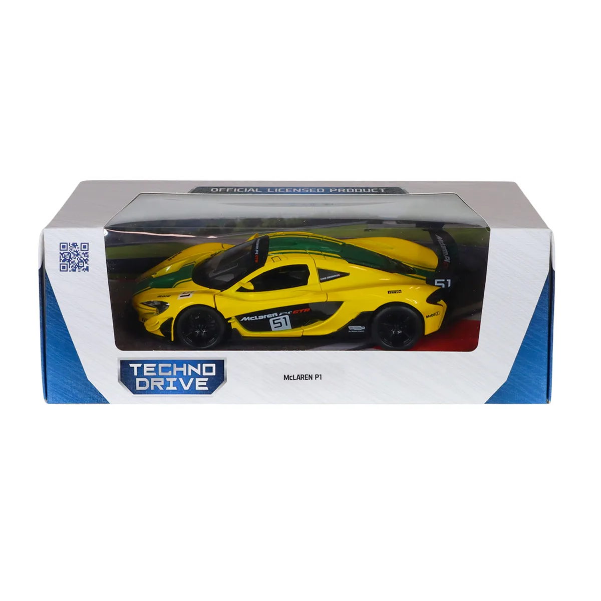 Автомодель TechnoDrive метал 1:24 жовта