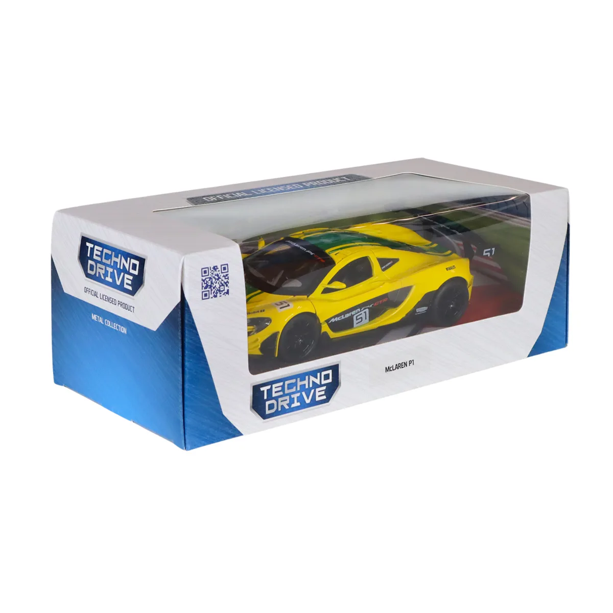 Автомодель TechnoDrive метал 1:24 жовта