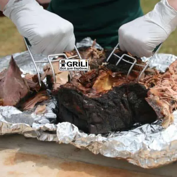 Когти для мяса Big Green Egg нержавеющая сталь 2 шт металл зеленый