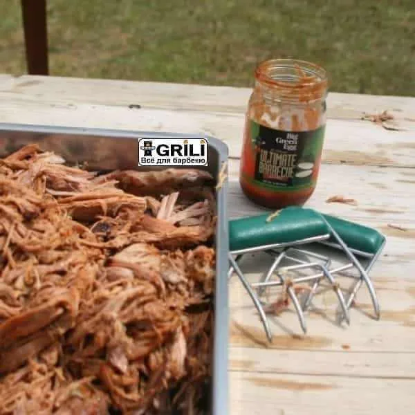 Когти для мяса Big Green Egg нержавеющая сталь 2 шт металл зеленый