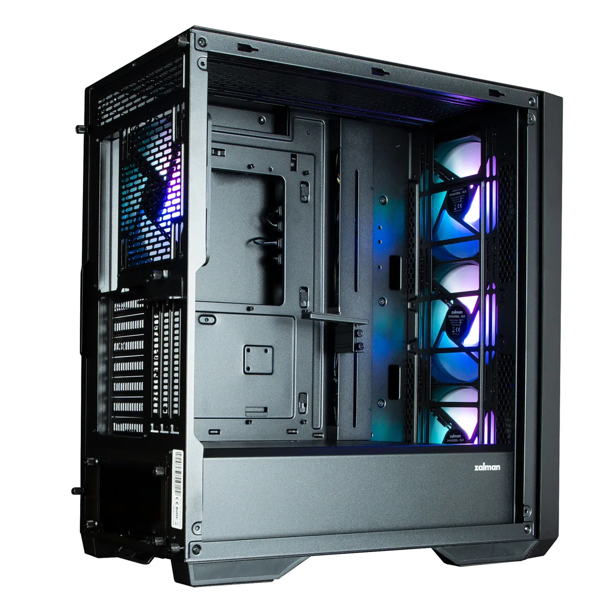 Корпус Zalman Mid Tower чорний 4 вентилятори ARGB для E-ATX ATX mini-ITX micro-ATX