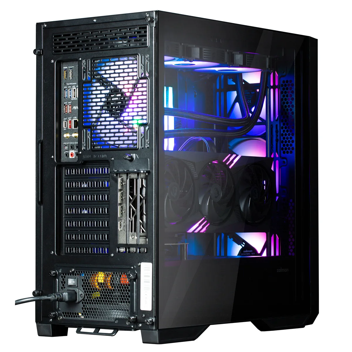 Корпус Zalman Mid Tower чорний 4 вентилятори ARGB для E-ATX ATX mini-ITX micro-ATX