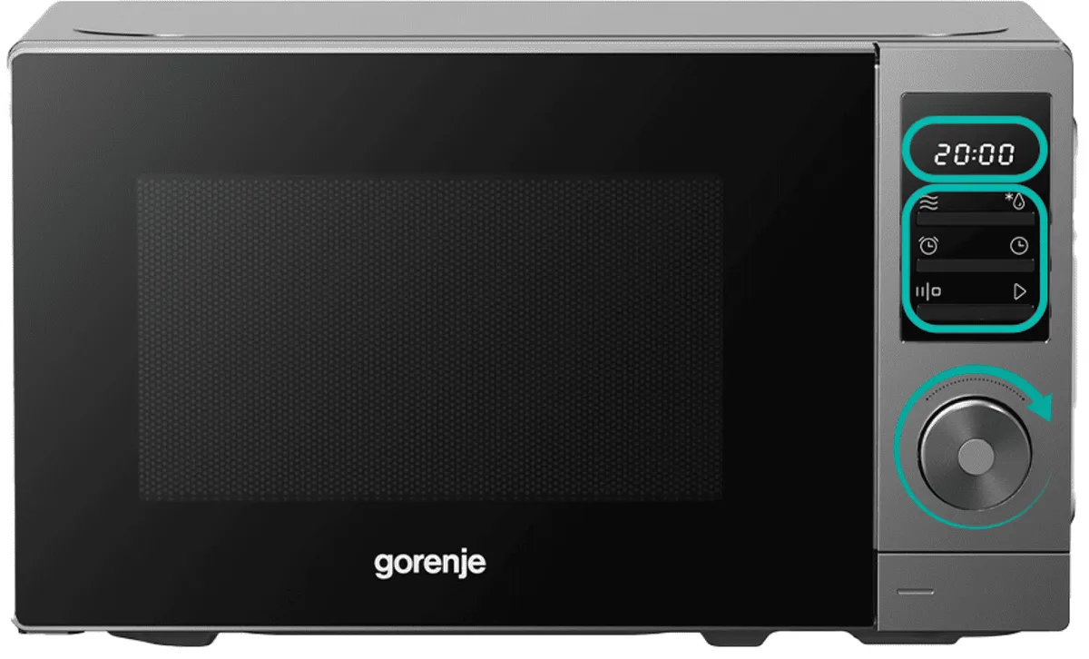 Мікрохвильова піч Gorenje 20 л 700 Вт Сірий