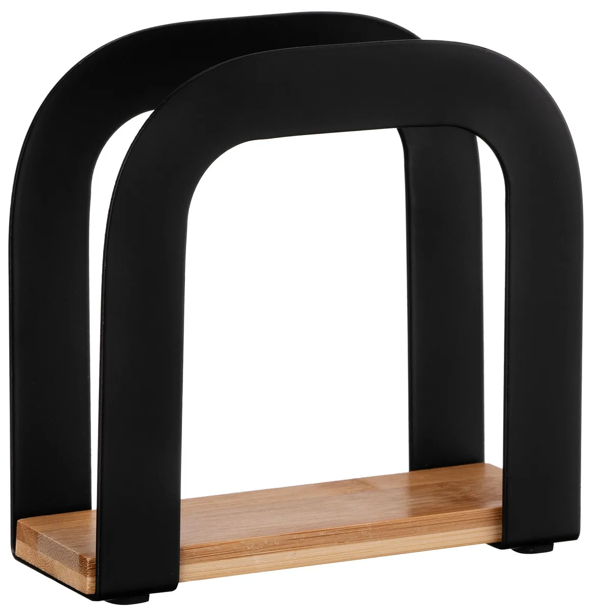Салфетка ARDESTO Midori, 12x45x12 см, металлический каркас из бамбука, черного цвета