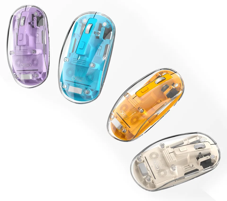 Миша XO Bluetooth оптична середня PC+ABS 109х60х30 мм блакитна