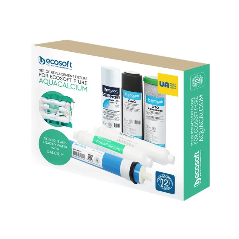 Комплект фільтрів Ecosoft P`URE AquaCalcium М'ятний (12 місяців)