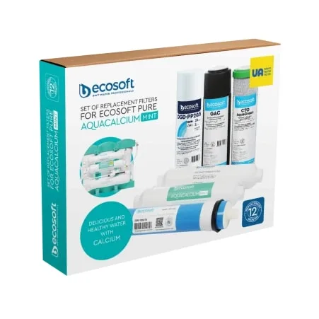 Комплект фільтрів Ecosoft P`URE AquaCalcium М'ятний (12 місяців)