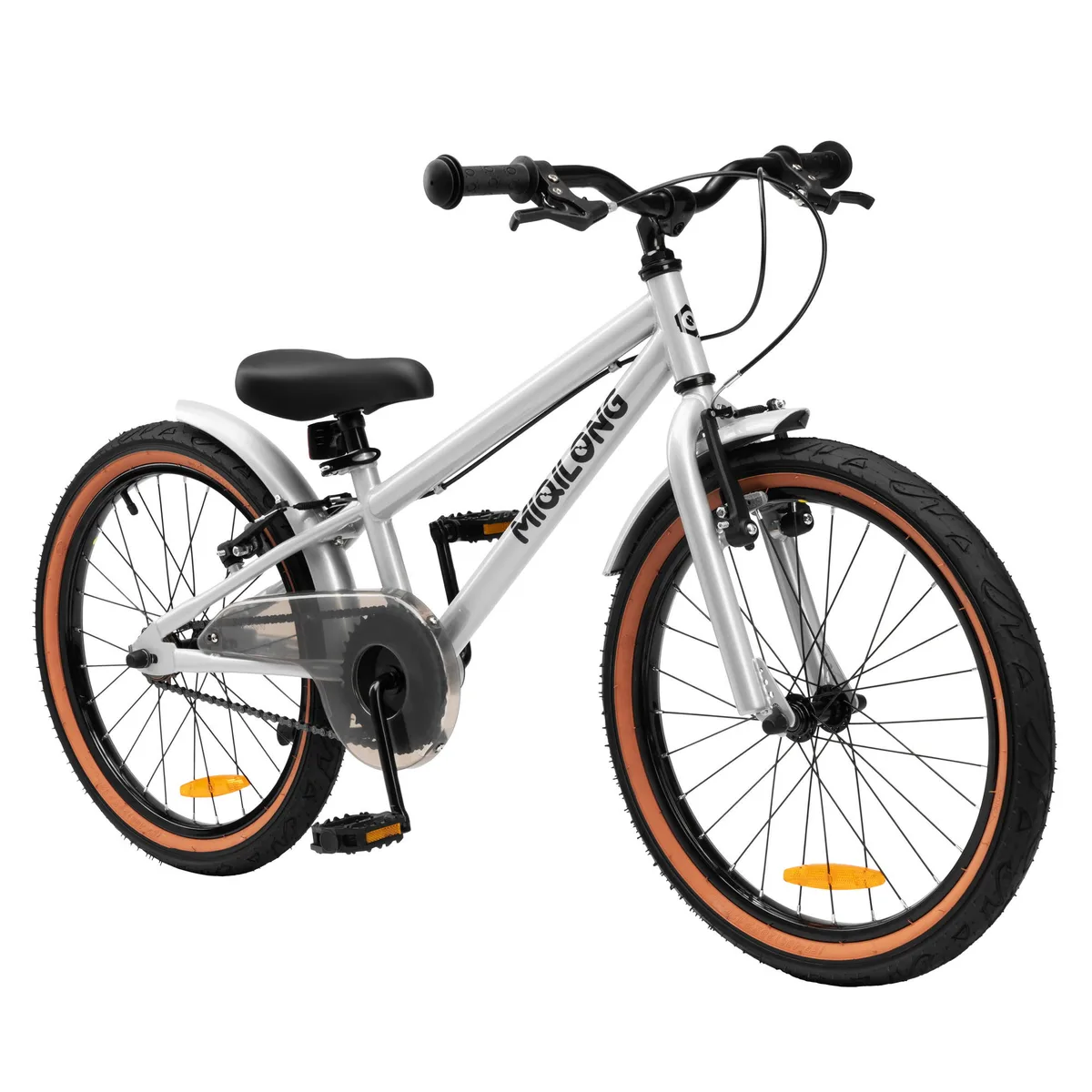 Детский велосипед Miqilong ST 20" серебристый