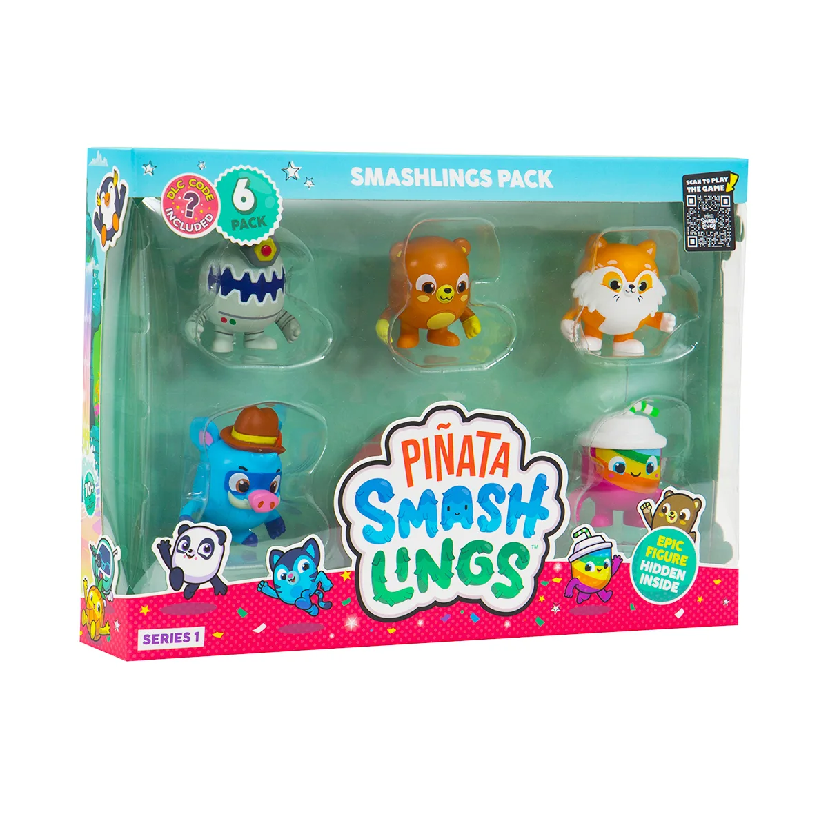 Набір фігурок Piñata Smashlings комбіновані матеріали 3,5 см барвисті герої