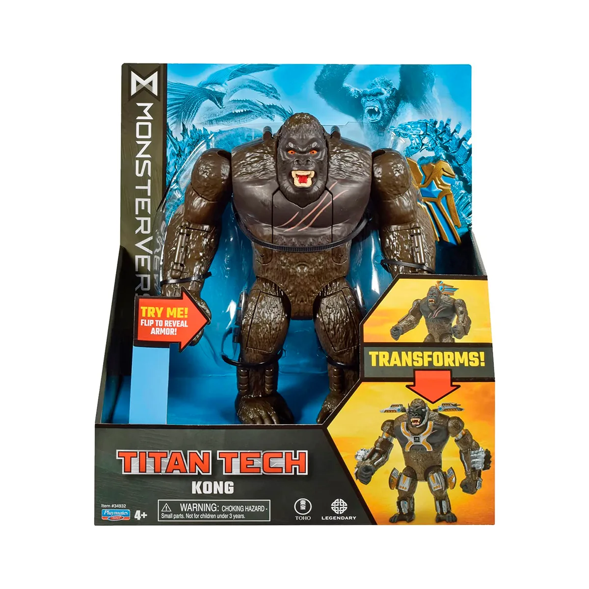 Фігурка Godzilla vs. Kong Titan Tech Конг полімер 20 см