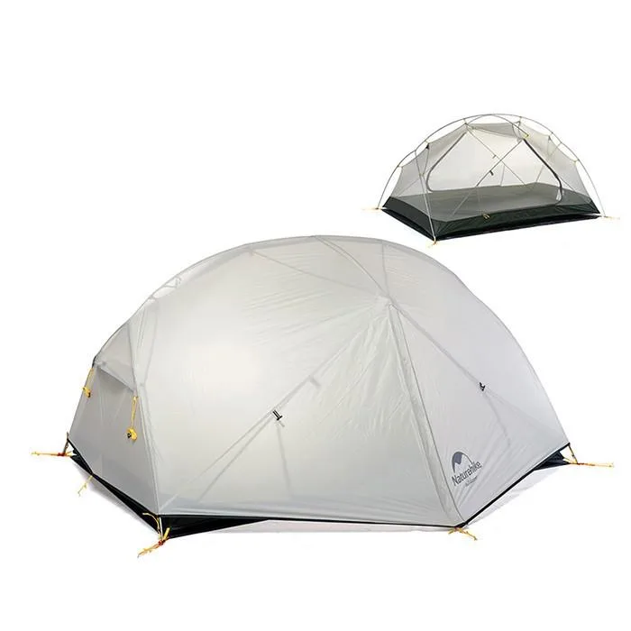 Намет двомісний Naturehike 20D 210х100 см сірий