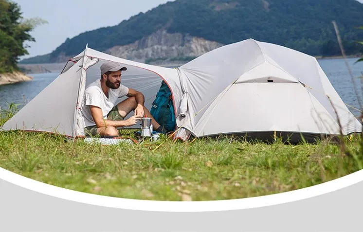 Намет двомісний Naturehike 20D 210х100 см сірий