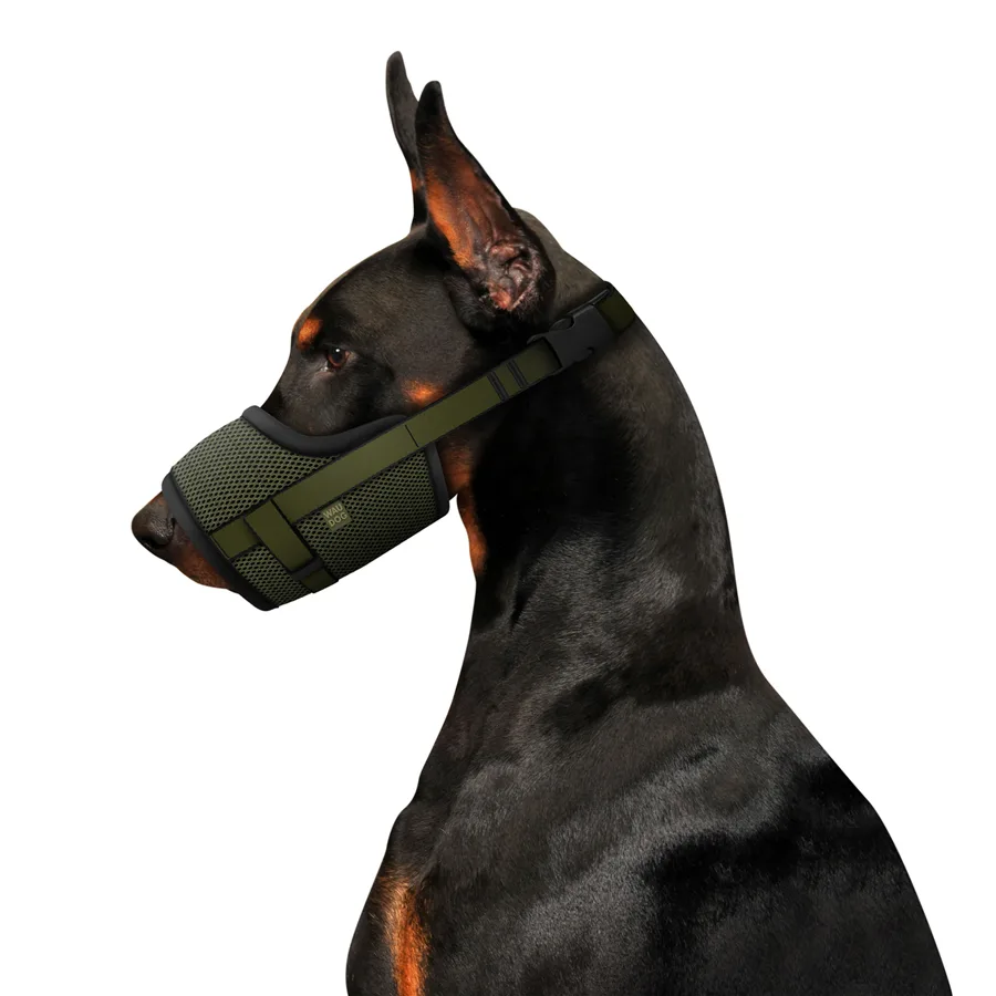Намордник WAUDOG PRO сітчастий M 19-26 см поліестер хакі