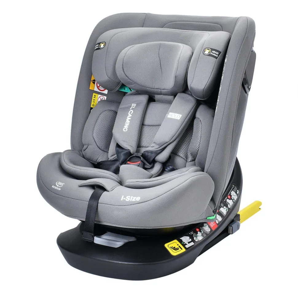 Автокрісло ProDobro i-SIZE R129 поліестер 40-150 см Сірий