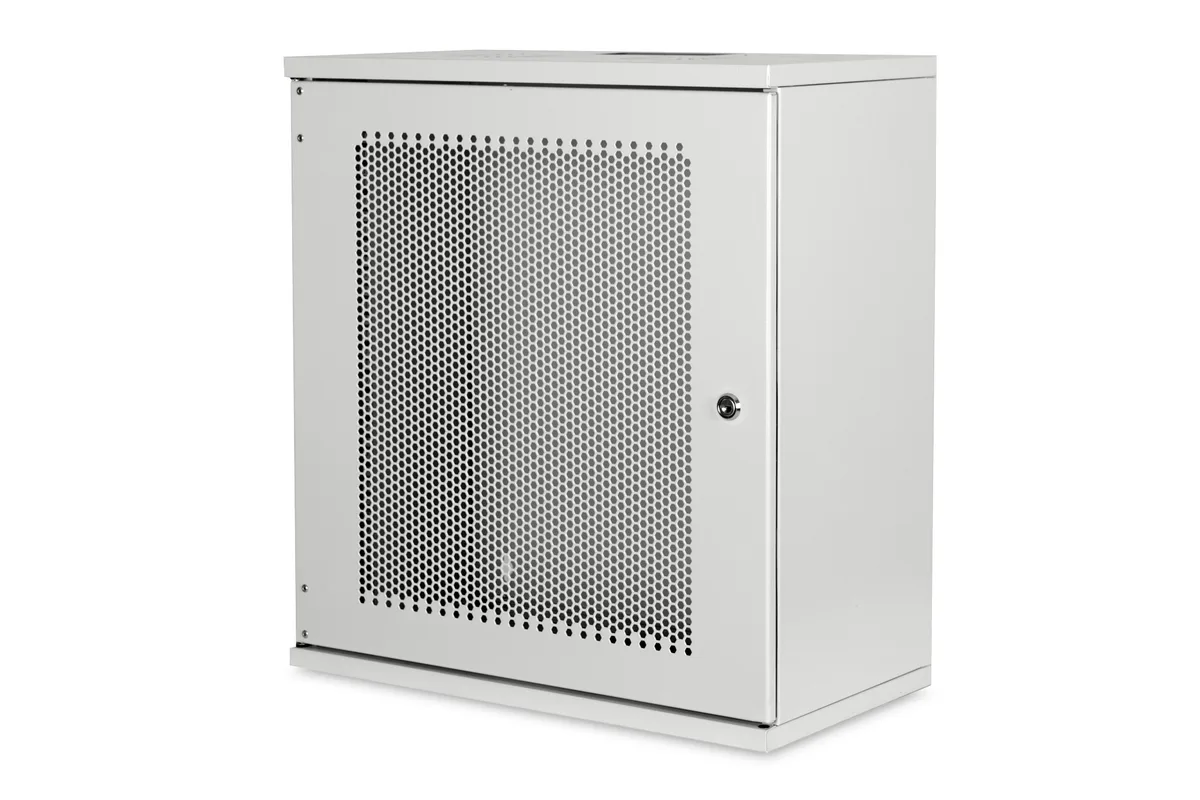Шафа DIGITUS 19", 12U, SOHO, металеві двері, 540x400 мм, 60кг максимально, сіра