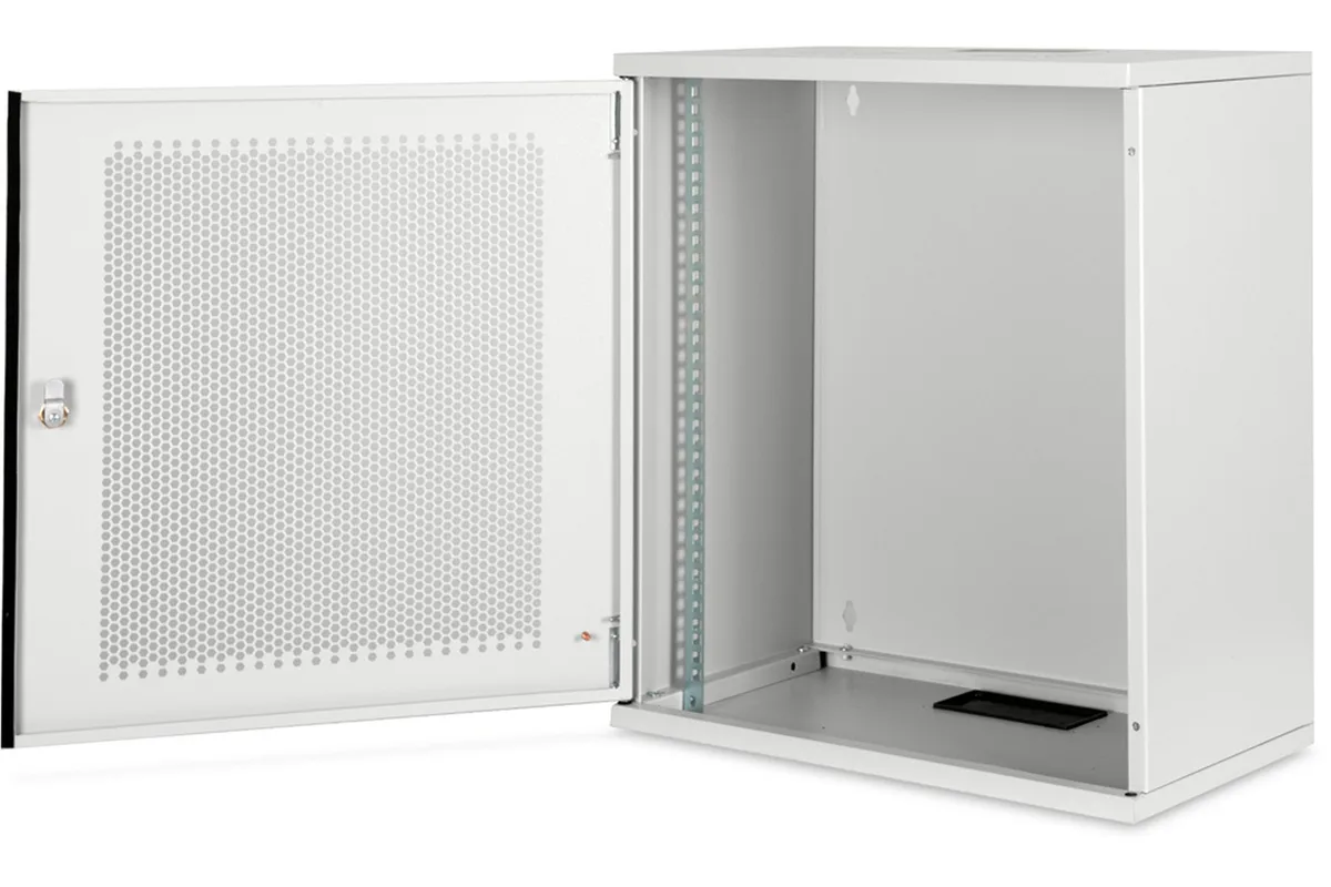 Шафа DIGITUS 19", 12U, SOHO, металеві двері, 540x400 мм, 60кг максимально, сіра