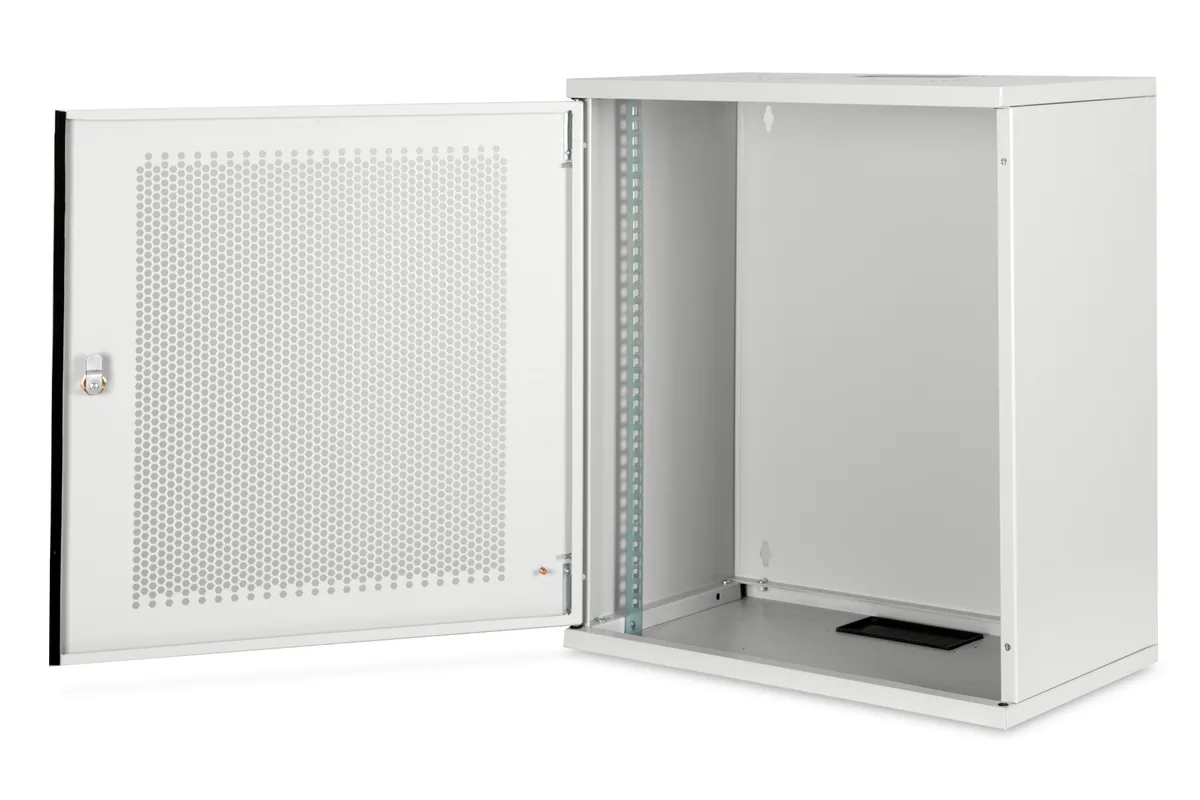 Шафа DIGITUS 19", 12U, SOHO, металеві двері, 540x400 мм, 60кг максимально, сіра
