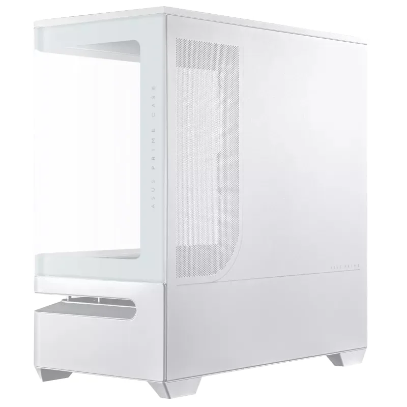 Корпус ASUS Prime AP202 Tempered Glas ARGB, без БЖ, 2xUSB3.2, 1xUSB Type-C, Tempered Glass side, mATX, білий 90DC00P3-B19000