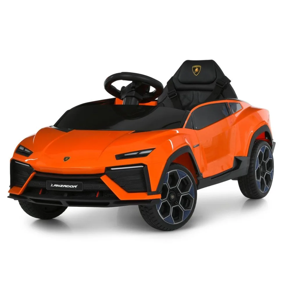 Дитячий електромобіль Lamborghini M 6293 EBLR 1 місце 4WD помаранчевий пластик