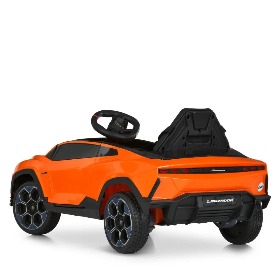 Дитячий електромобіль Lamborghini M 6293 EBLR 1 місце 4WD помаранчевий пластик