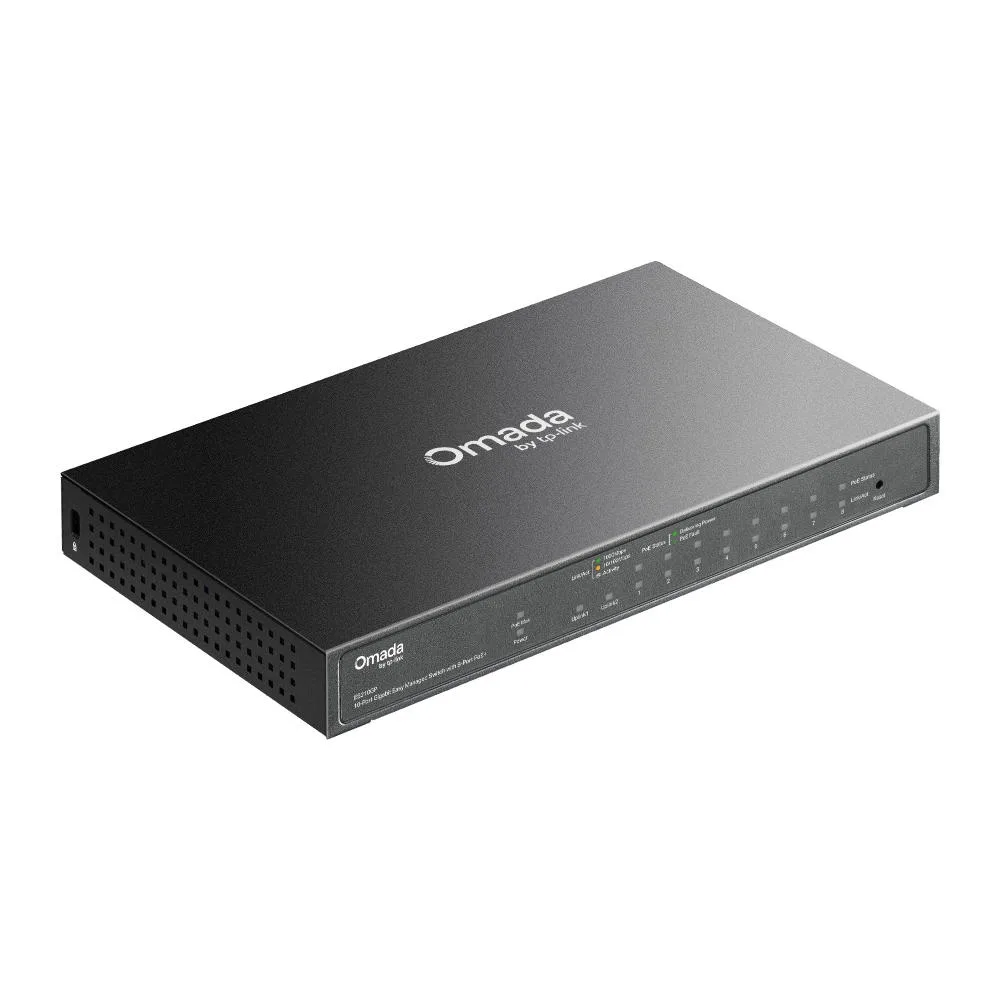 Коммутатор TP-LINK ES210GP 9xGE (8xPoE), 1xSFP/RJ45. 63W, WebSmart