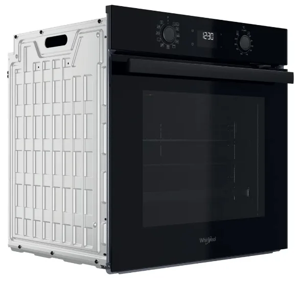 Електрична духова шафа Whirlpool 71 л чорна гідролізне очищення