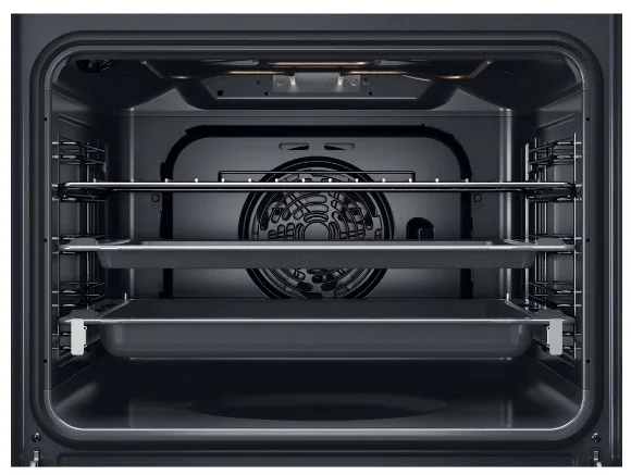 Електрична духова шафа Whirlpool 71 л чорна гідролізне очищення