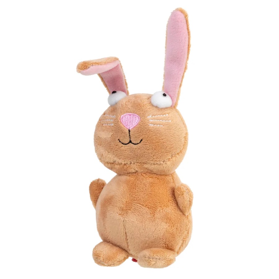 Іграшка для собак Кролик 16 см плюш з пищалкою GiGwi Plush Friendz