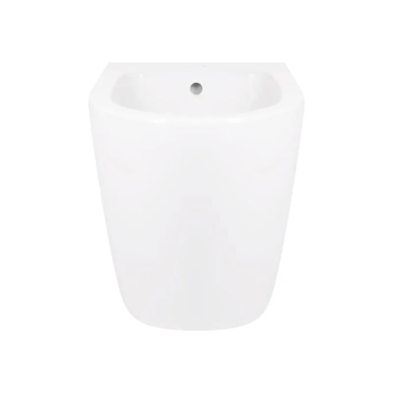 Биде напольное Qtap Robin 355x560x410 мм керамика глянцевая белая