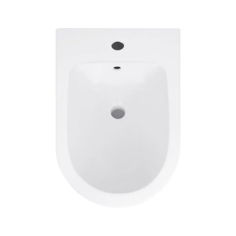 Биде напольное Qtap Robin 355x560x410 мм керамика глянцевая белая