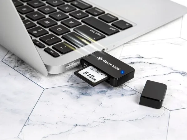 Картридер Transcend USB 3.1 Type-A > microSD/SD Черный
