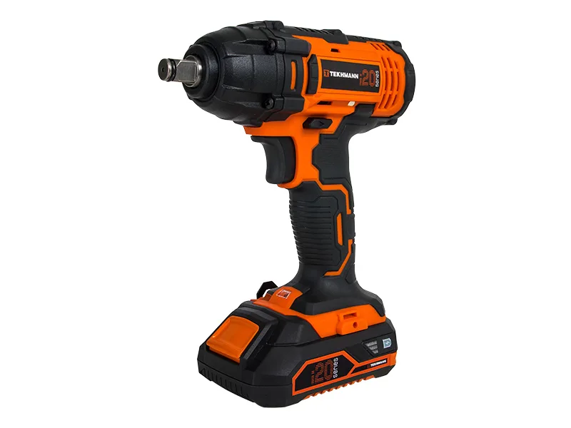 Акумуляторний ударний гайковерт Tekhmann TIW-300/i20 kit 20В, 1x2А·год, 300Нм, 2800об/хв, вага 1.2кг.